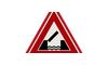 RVV Verkeersbord J15 - Vooraanduiding beweegbare brug / ophaalbrug brug sluis waarschuwingsbord driehoek rood breed